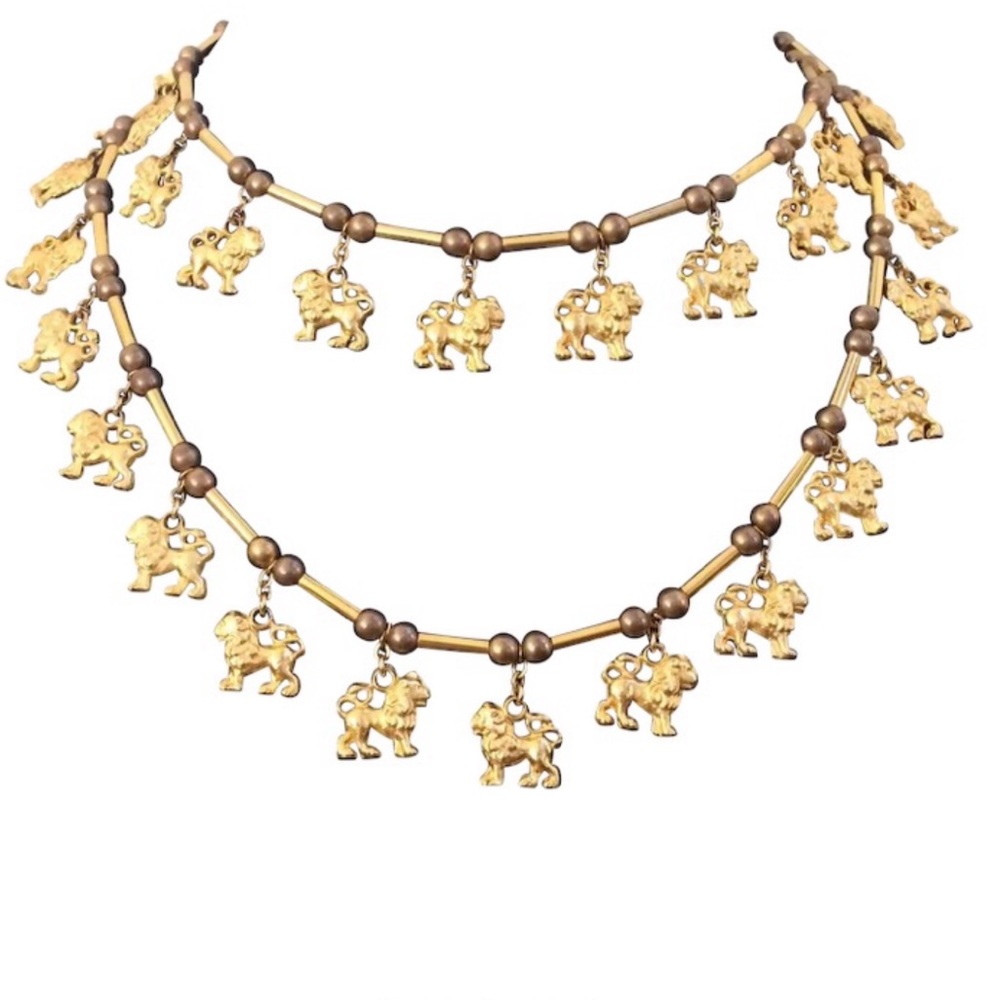 Vintage William DeLillo Lion Necklace